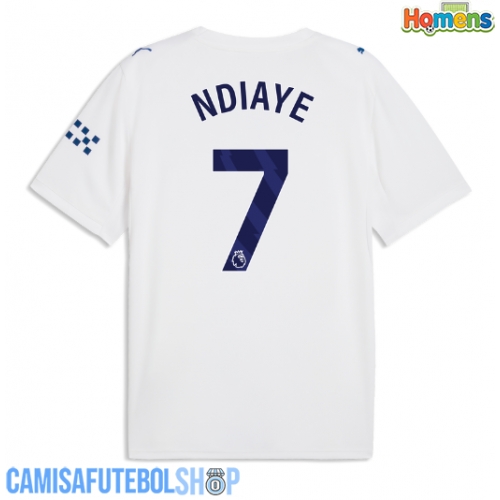 Camisa de time de futebol Manchester City Iliman Ndiaye #7 Replicas 3º Equipamento 2026-27 Manga Curta